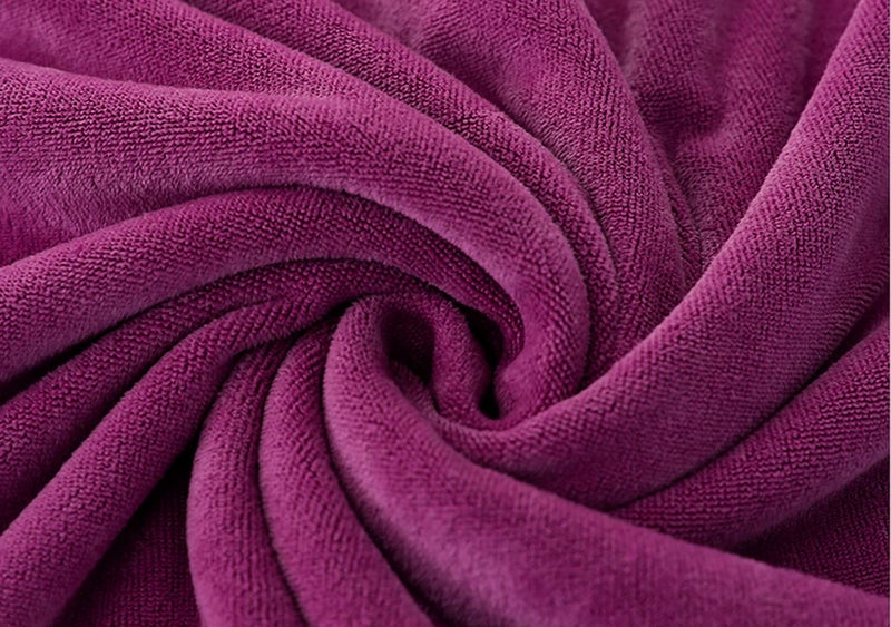 MYLSMPLE Microfiber Luxury Bath Sheet Extra Large Bath Towel Fast Drying Beach Towel (36 Inch X 72 Inch, Purple) - Image 3